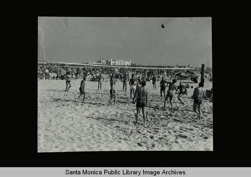 Volleyball at the beach in Santa Monica