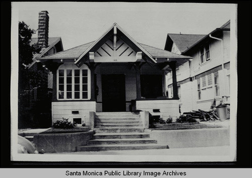 Beach cottage, 149 Fraser Avenue (once numbered 139 Fraser Ave) in Ocean Park, Santa Monica, Calif