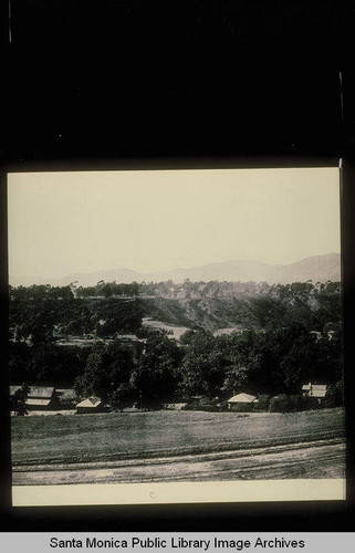 Santa Monica Canyon panorama looking northeast