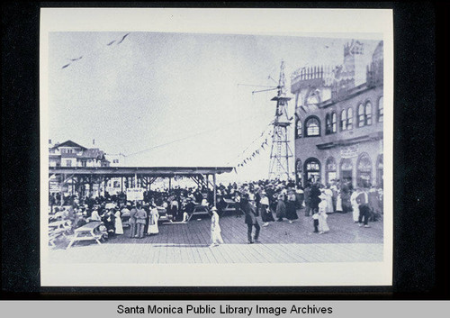 Merry-Go-Round and picnic area on the Santa Monica Pier