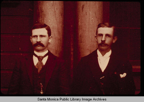 Two men at the Santa Monica School