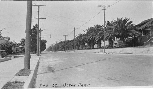 Houses on Third Street In Ocean Park, Santa Monica, Calif