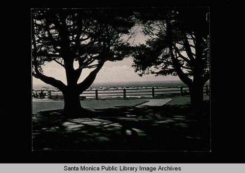 View of the harbor from Palisades Park, Santa Monica, Calif