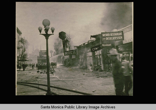 Ocean Park Pier fire, Ocean Park, Calif