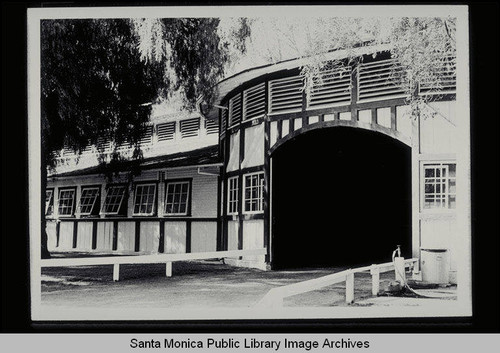 Horse stable on Will Rogers ranch, Pacific Palisades, Calif., built in the 1920s