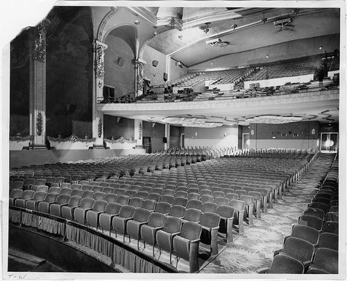 Interior of the Dome Theatre under reconstruction, Pacific Ocean Park, Santa Monica, Calif