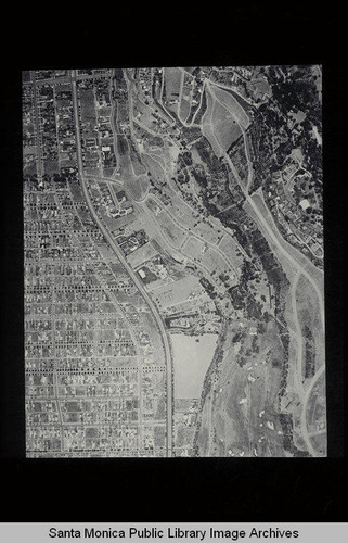 Aerial survey of the City of Santa Monica north to south (north on right side of image) Pacific Palisades and Santa Monica Canyon to San Vicente Blvd. (Job#C235-C1) flown in June, 1928