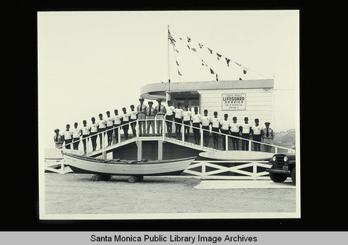 Santa Monica Lifeguard Service Station 12 near the Santa Monica Pier