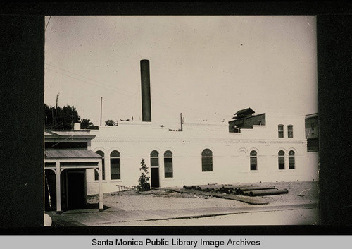 Main electricity-generating station for the Santa Monica Electric and Power Company