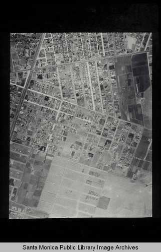 Aerial survey of the City of Santa Monica north to south (north on right side of the image) south to Venice Blvd. (Job#C235-E14) flown in June 1928