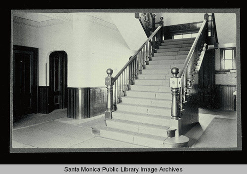 Interior of the front hall, Sixth Street School, Santa Monica, Calif