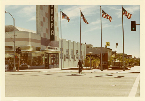 East side of Third Street Mall (1200 block) looking south from Wilshire Blvd. on February 14, 1970. Europa store can be seen