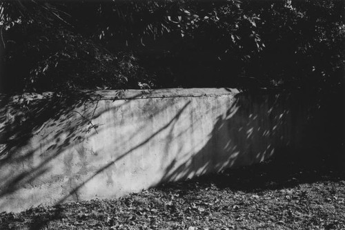 Wall created by architect John Byers to protect the historic Francisco Marquez Family Cemetery in Santa Monica Canyon