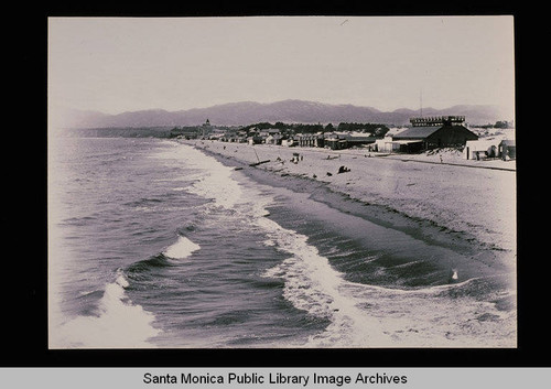 Beach south of the Arcadia Hotel