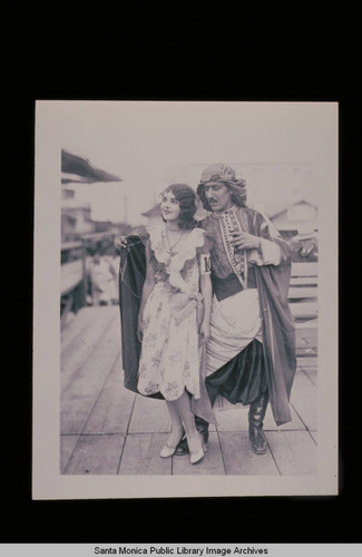 People in costume at the Ocean Park Pier