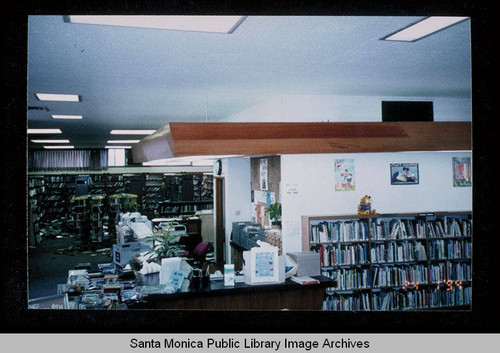 Northridge earthquake, Santa Monica Public Library, Fairview Branch, January 17, 1994