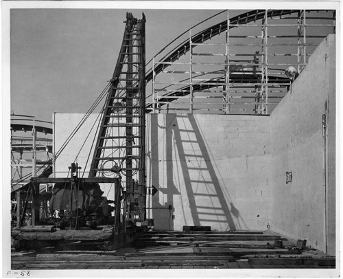 Construction site of Pacific Ocean Park, Santa Monica, Calif