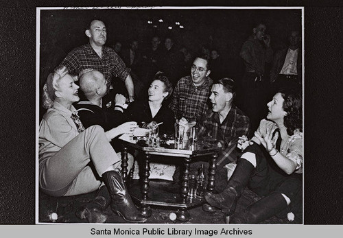 Douglas Aircraft Company employee party in February, 1945