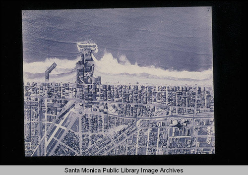 Aerial survey of the Santa Monica coastline including storm drains, watersheds and piers, north to south (Job # 4915-10, Section 10: Venice Pier at Windward Ave to the Sunset Pier at Venice Blvd.) flown December 13, 1937