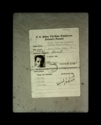 U. S. Army Civilian Employee Driver's Permit, Shanghai, China