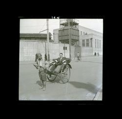 Man in a rickshaw, Shanghai, China