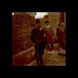 Japanese soldier in uniform with an armband, Shanghai, China