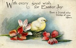 With every good wish for Easter joy