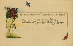 Birthday greetings