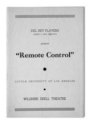Remote Control, 1937