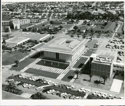 Aerial view of Foley Building, Loyola University of Los Angeles