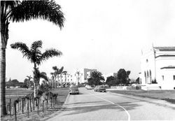 Xavier Hall, Sacred Heart Chapel, and Sunken Garden