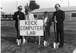 Keck Computer Lab ground breaking ceremony