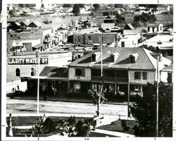 Aerial view of Lugo adobe house, St. Vincent's College