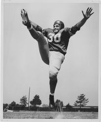 Football player George Musacco in uniform