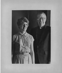 Joan Tracey, R.S.H.M., and President Donald Merrifield, S.J