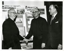 Richard Trame, S.J., President Charles Casassa, S.J., and Regent Jerry Doolan