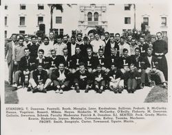 Block "L" society members in front of Xavier Hall