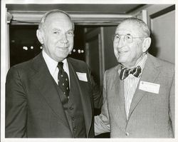 Loyola Law School Dean Theodore Bruinsma and Judge Emil Gumpert