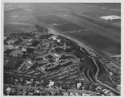 Aerial view of campus, Loyola University of Los Angeles