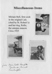 Miriam Bell and campus mascot Rollo