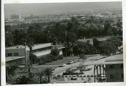 Aerial view of Pereira Hall, Loyola Marymount University