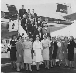 Belles greeting at airport