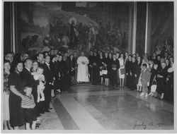 Pope John XXIII, and Charles Casassa, S.J., with Papal audience in Rome