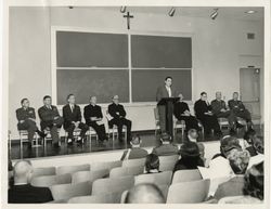 Charles Casassa, S.J., at AFROTC event