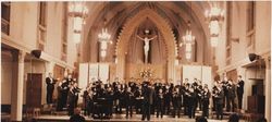 Loyola Men's Choir in Sacred Heart Chapel