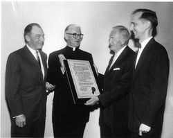 Fritz B. Burns, Charles Casassa, S.J., Daniel Whelan, and Richard Kolf