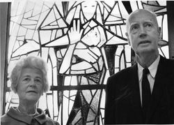 Dorothy and Thomas Leavey in Leavey Chapel