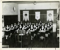 Students in Marymount classroom, Westwood campus