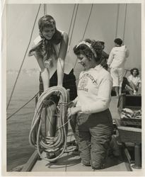 Marymount College, students sailing