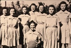 Marymount College women basketball players